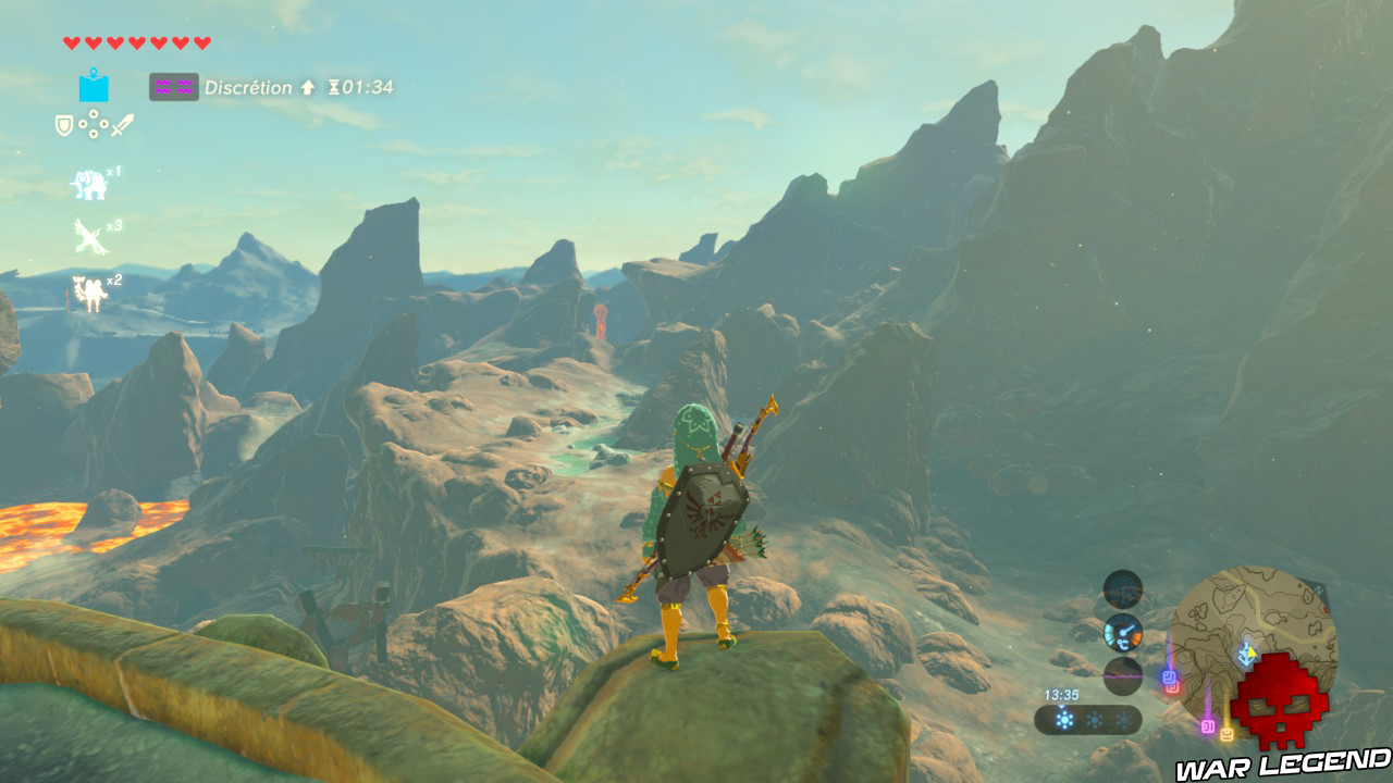 Soluce The Legend of Zelda: Breath of the Wild - Les créatures divines partie 4 paysage rocheux