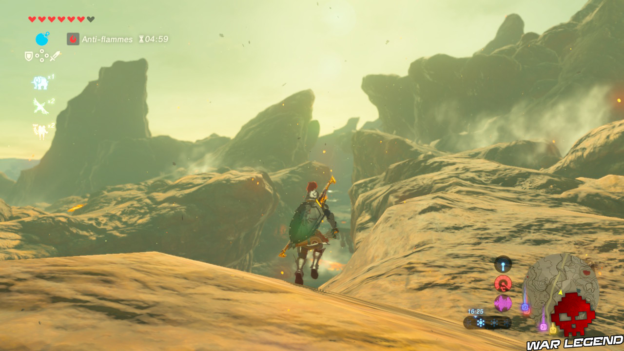 Soluce The Legend of Zelda: Breath of the Wild - Les créatures divines partie 4paysage rocheux