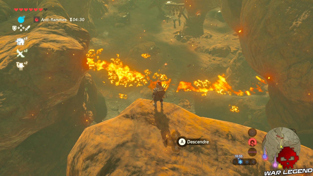 Soluce The Legend of Zelda: Breath of the Wild - Les créatures divines partie 4 rivière de lave