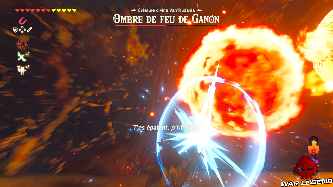 Soluce The Legend of Zelda: Breath of the Wild - Vah'Rudania partie 2 boule de feu contrée