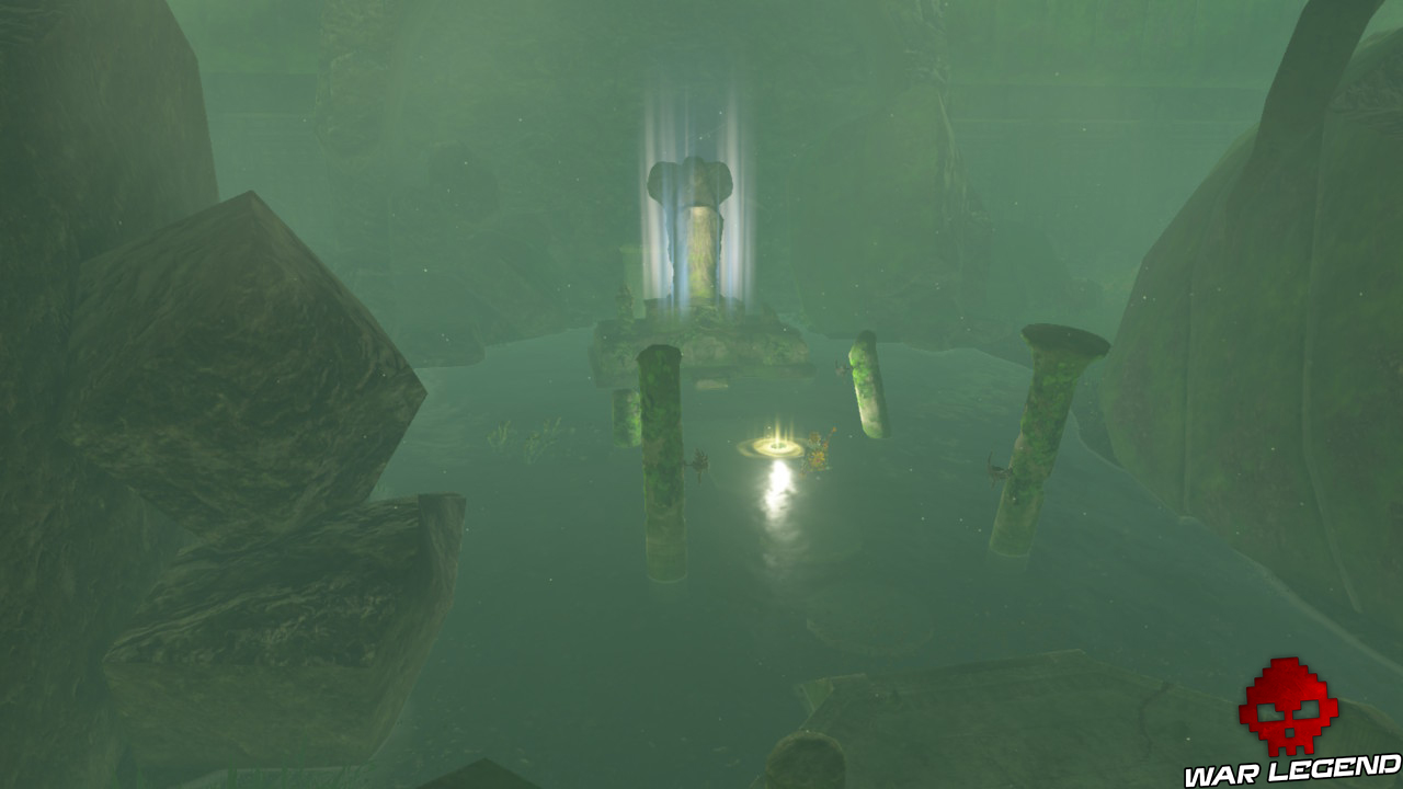 Soluce The Legend of Zelda: Breath of the Wild - Sanctuaires du Lac statue illuminée
