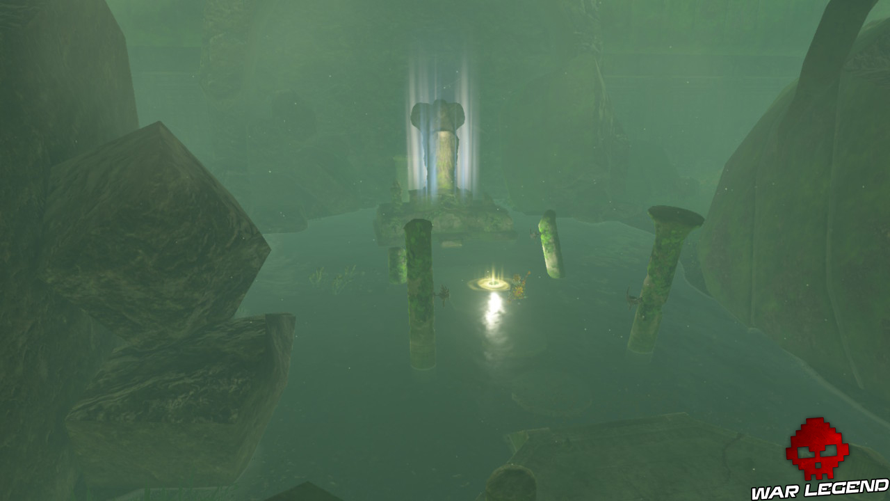 Soluce The Legend of Zelda: Breath of the Wild - Sanctuaires du Lac statue illuminée