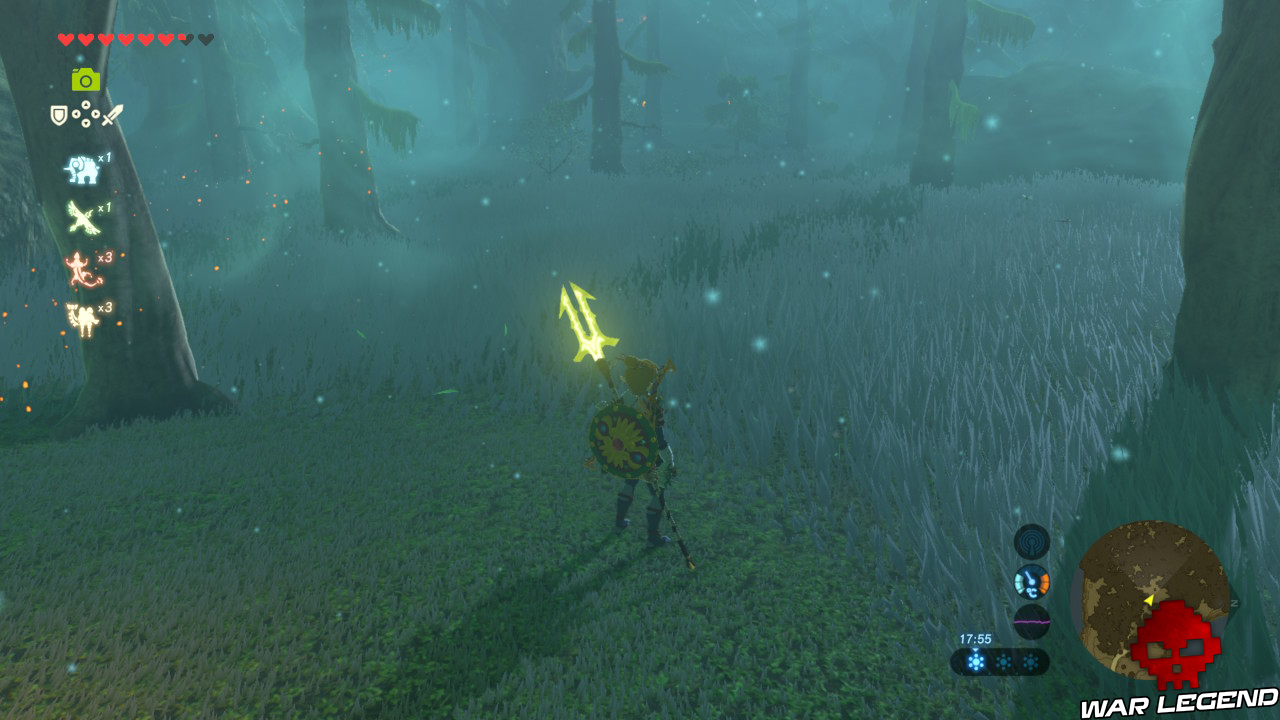 Soluce The Legend of Zelda: Breath of the Wild - La lame du héros torches au loin