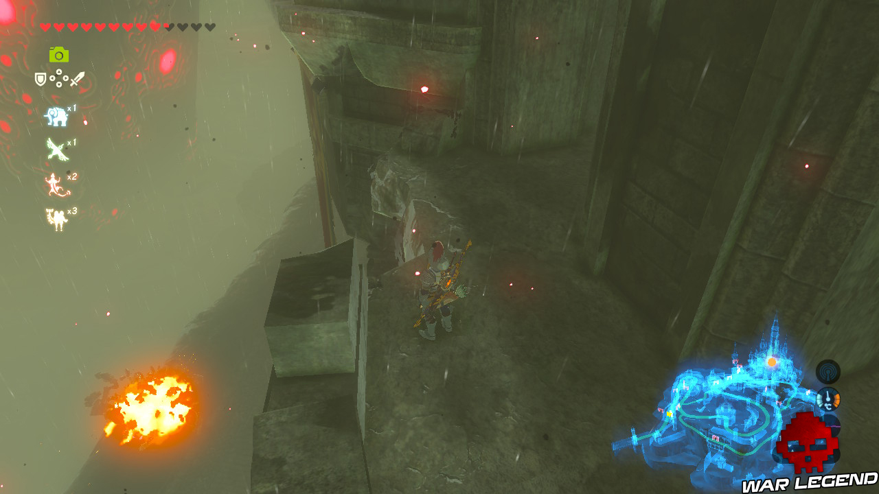 Soluce The Legend of Zelda: Breath of the Wild - Abattre Ganon partie 2 trou rambarde