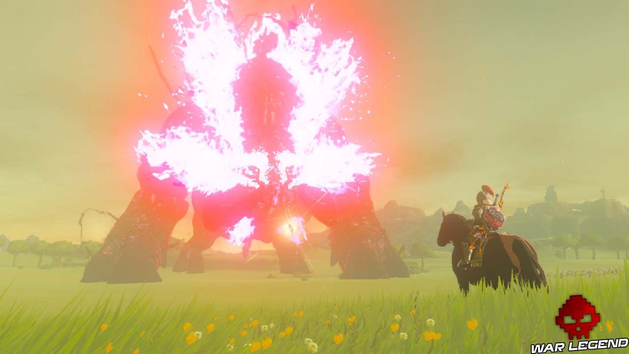 Soluce The Legend of Zelda: Breath of the Wild - Abattre Ganon partie 3 Link à cheval devant Ganon