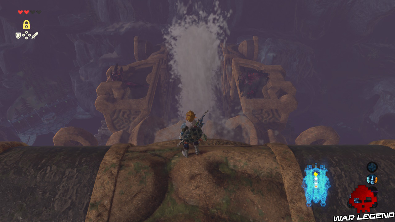 Soluce The Legend of Zelda: Breath of the Wild - Vah'Ruta partie 2 deux plateformes autour jet d'eau