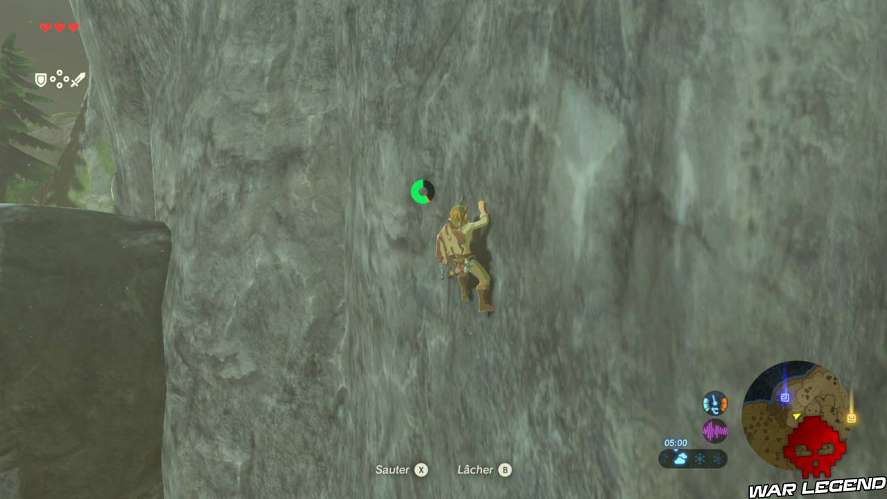 Soluce The Legend of Zelda: Breath of the Wild - Le plateau isolé partie 2 Link escalade