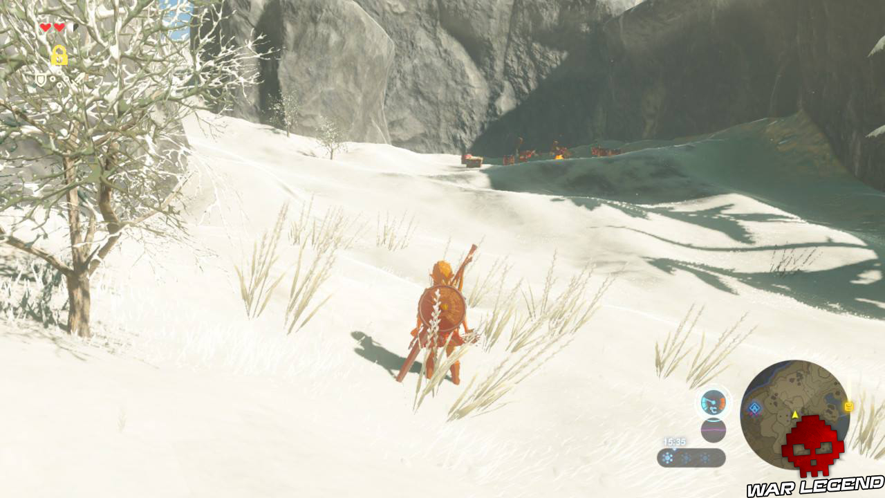 Soluce The Legend of Zelda: Breath of the Wild - Le plateau isolé partie 2 campement bokoblin dans la neige
