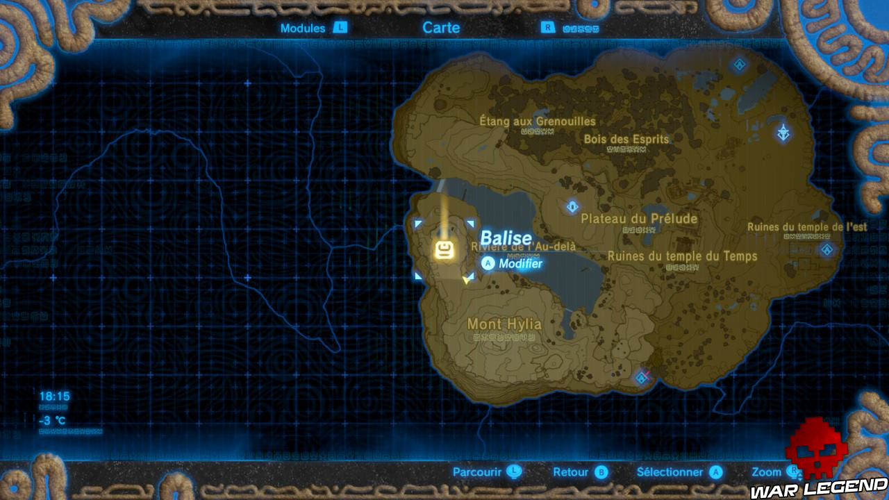 Soluce The Legend of Zelda: Breath of the Wild - Le plateau isolé partie 2 carte