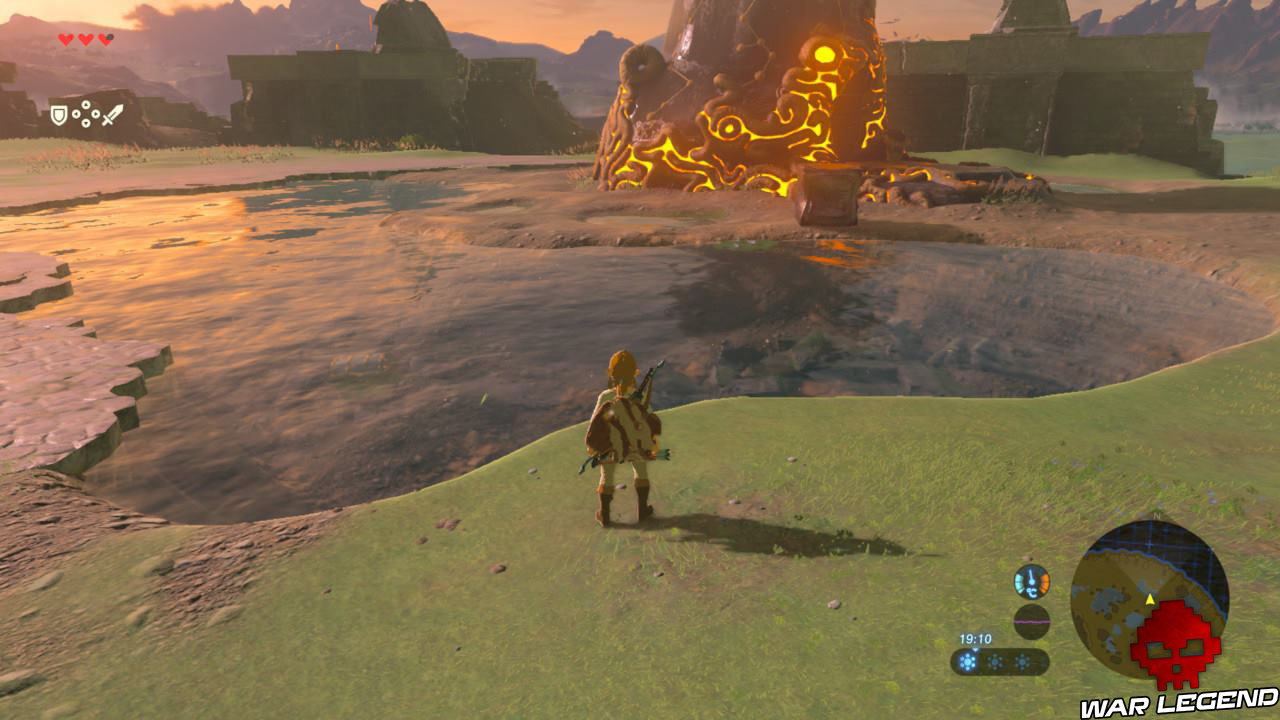 Soluce The Legend of Zelda: Breath of the Wild - Le plateau isolé partie 1 temple entouré d'eau