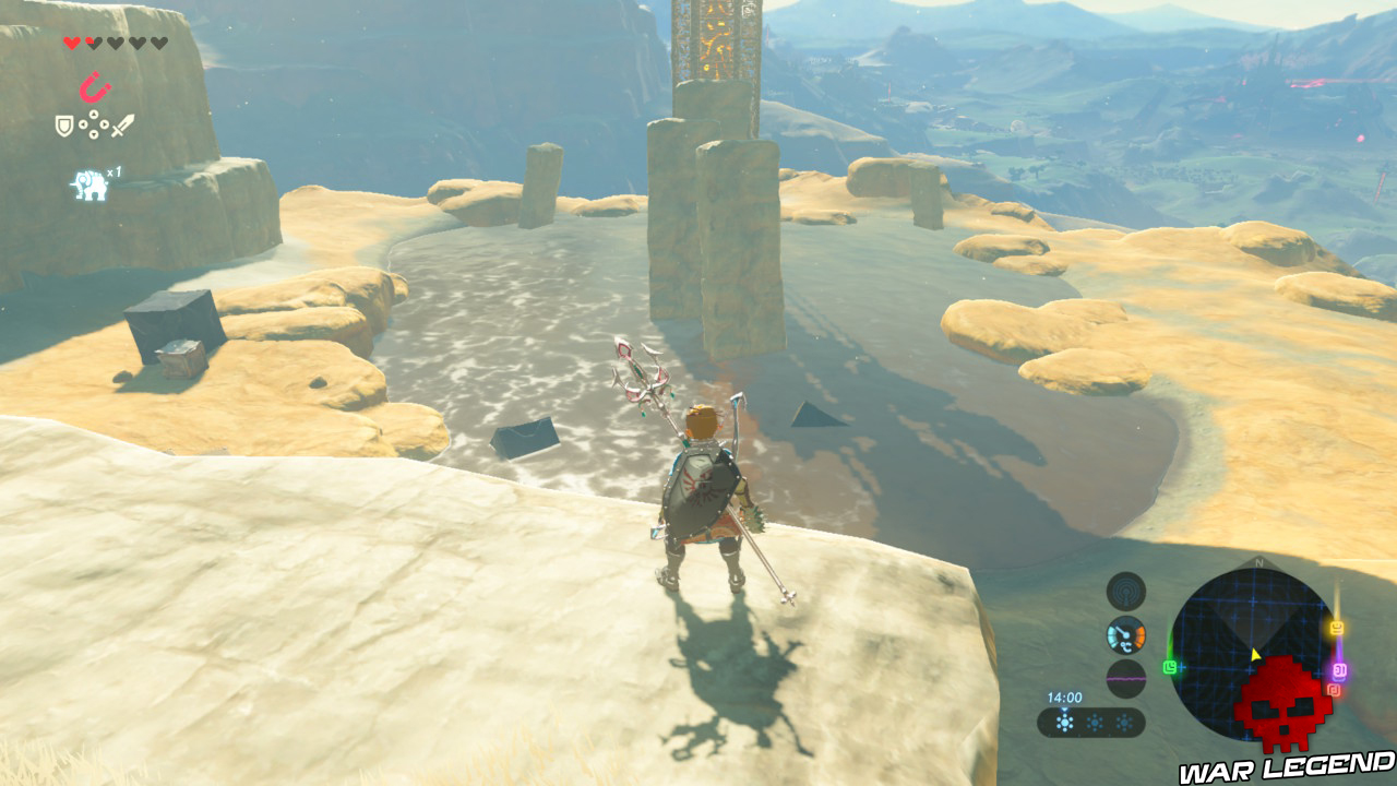Soluce The Legend of Zelda: Breath of the Wild - Les créatures divines partie 2 tour dans fange
