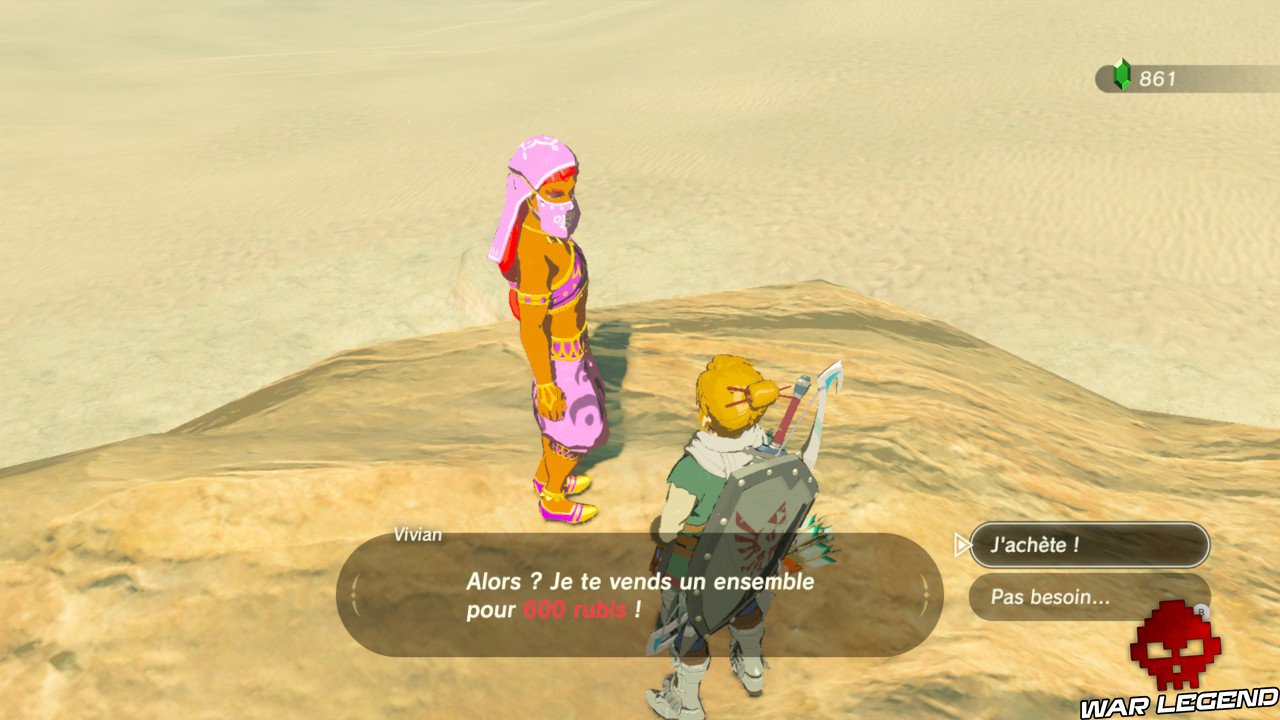Soluce The Legend of Zelda: Breath of the Wild - Infiltrer la cité des femmes Vivian
