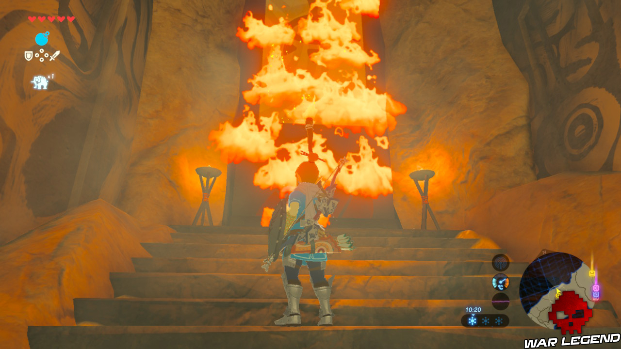 Soluce The Legend of Zelda: Breath of the Wild - Vah'Naboris partie 1 tenture en feu