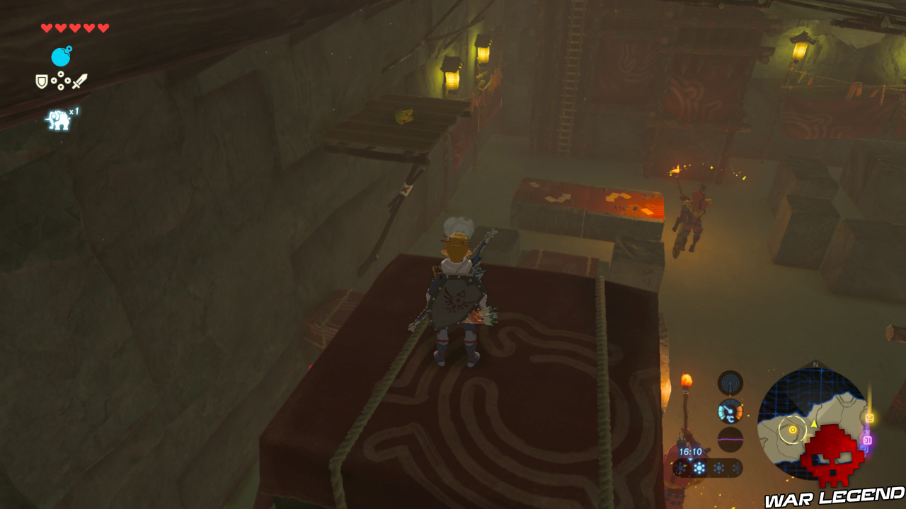 Soluce The Legend of Zelda: Breath of the Wild - Vah'Naboris partie 1 Link sur une plateforme