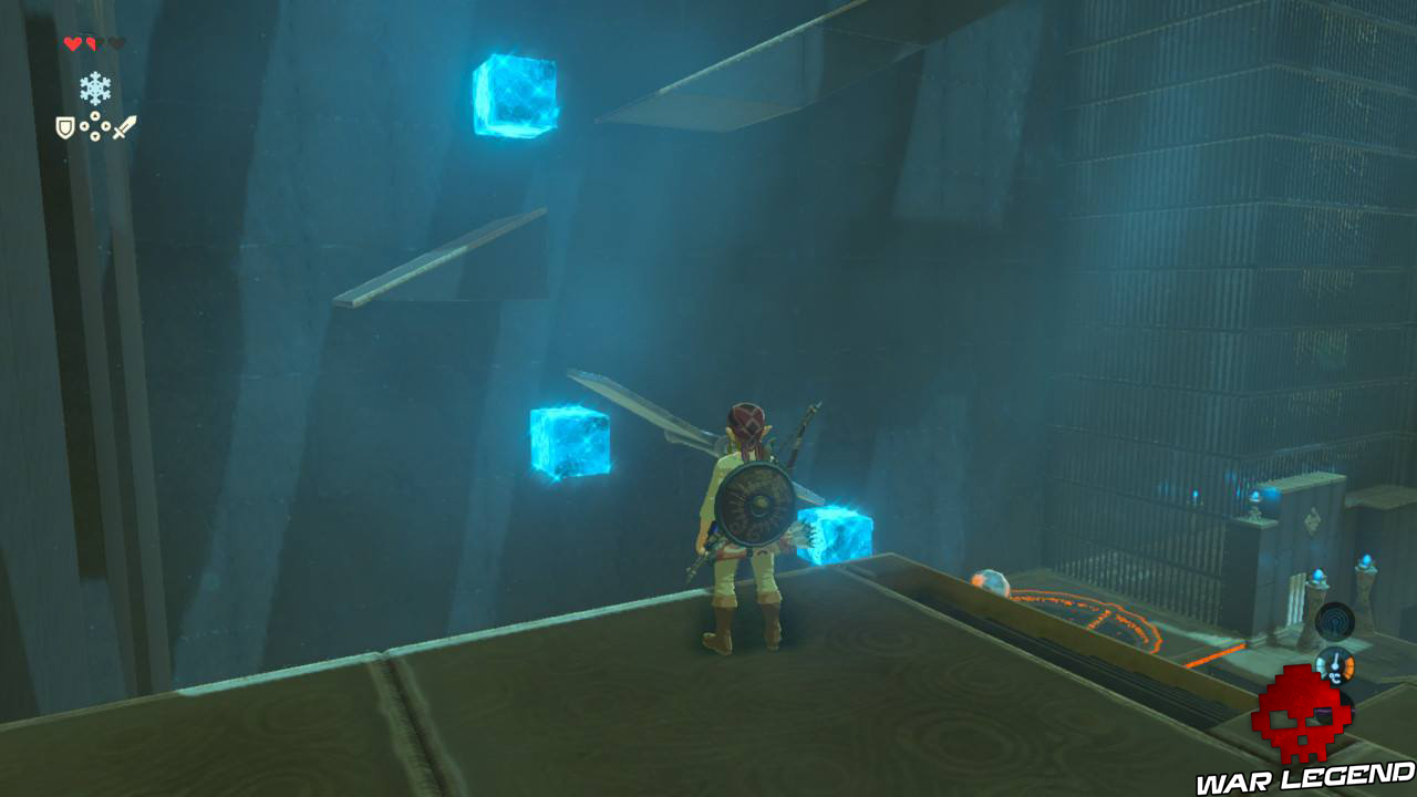 Soluce The Legend of Zelda: Breath of the Wild - En quête d'Impa blocs de glace au mur