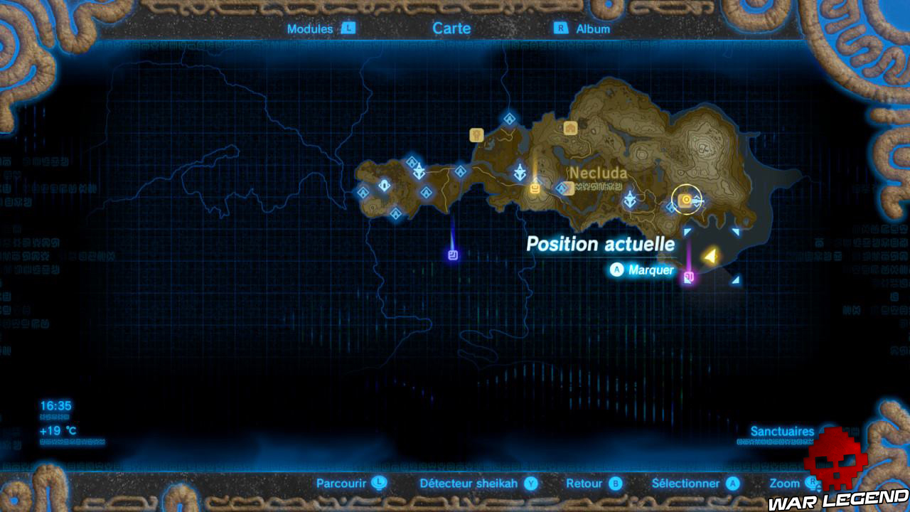 Soluce The Legend of Zelda: Breath of the Wild - L'héritage de Zelda carte