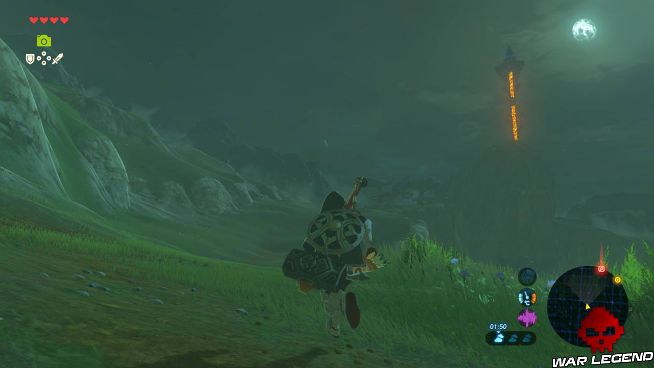 Soluce The Legend of Zelda: Breath of the Wild - L'héritage de Zelda link court vers tour