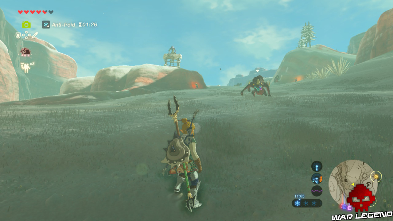 Soluce The Legend of Zelda: Breath of the Wild - Les créatures divines partie 3 camp de Lézalfos noirs