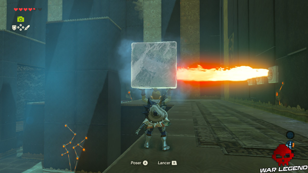 Soluce The Legend of Zelda: Breath of the Wild - Les créatures divines partie 3 bloc de glace flammes