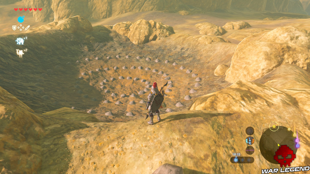 Soluce The Legend of Zelda: Breath of the Wild - Les créatures divines partie 3 cercles de pierre