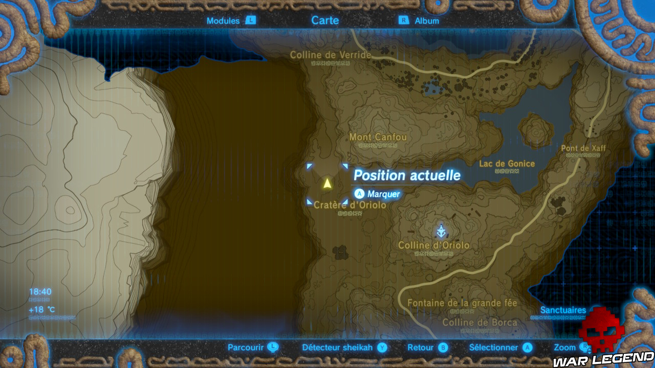 Soluce The Legend of Zelda: Breath of the Wild - Les créatures divines partie 3 carte
