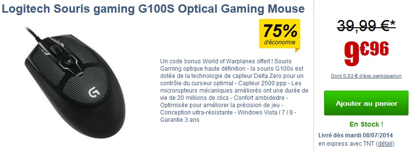 acheter-souris-logitech-g100s-prix-bon-plan