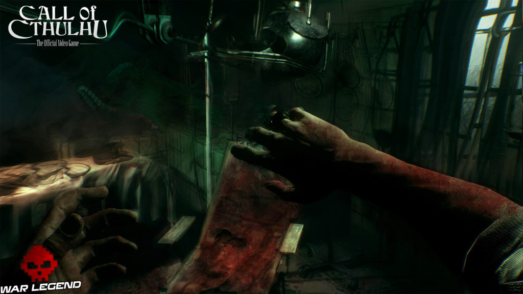 Call of Cthulhu - Des screenshotsmawins ensanglantées, fauteuil ensanglanté