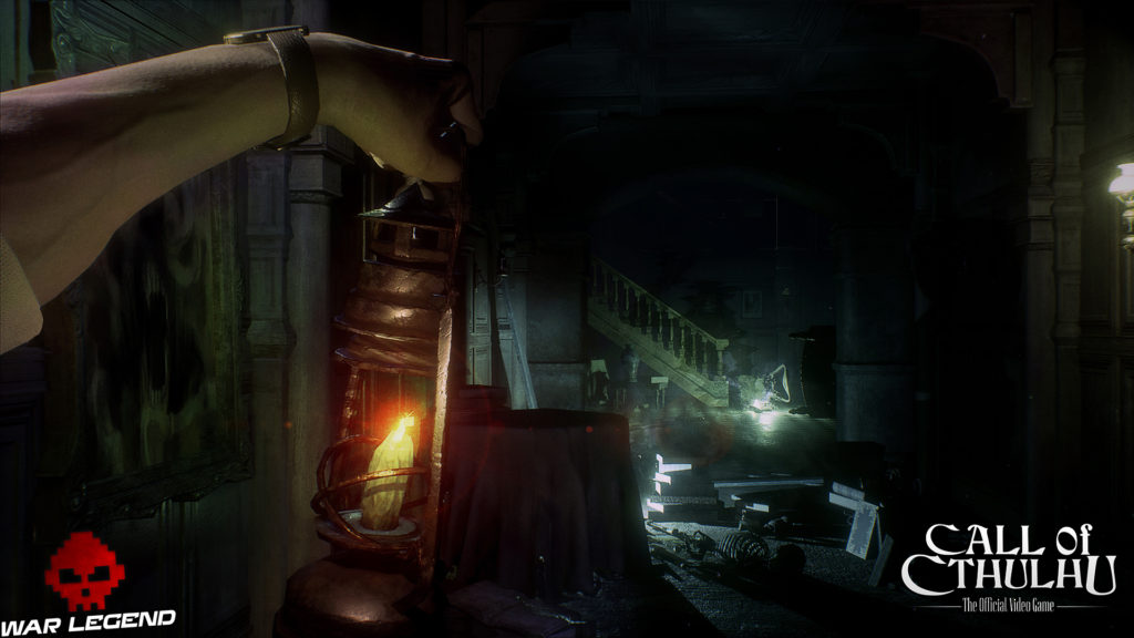 Call of Cthulhu - Des screenshots lanterne tendue vers l'obscurité