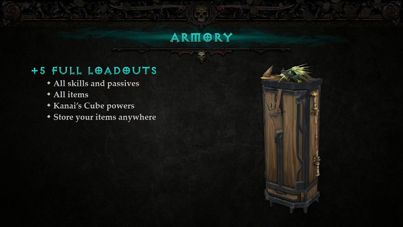 Diablo 3 - Aperçu de l'armurerie visuel de l'armurerie