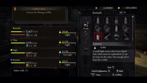 dragon dogma inventaire