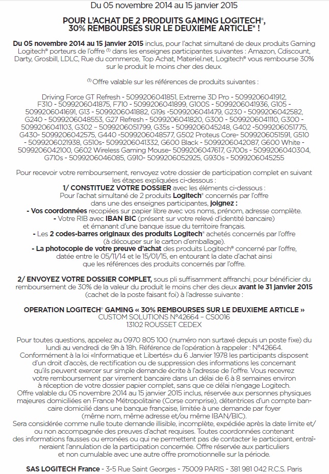 flyer1-logitech-odr-30pourcent-remboursement-sur-2-eme-achete-verso