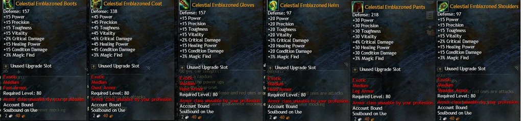 Armure légère céleste