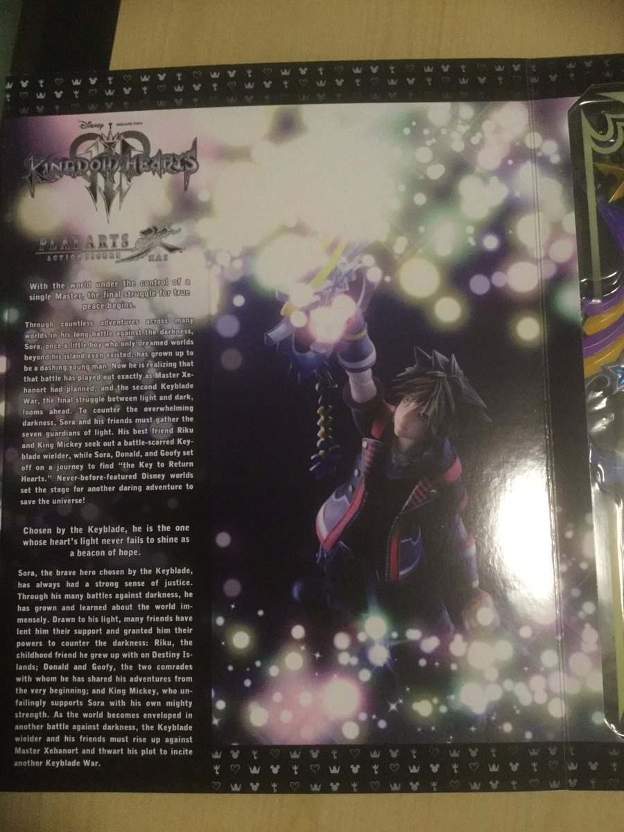 Boite révélant le scénario de Kingdom Hearts 3 - War Legend