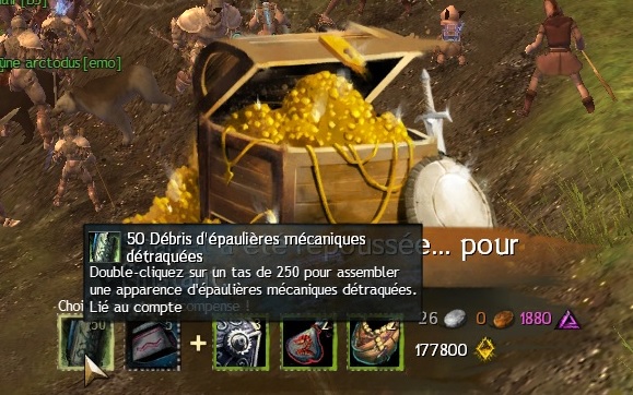 recompenses debris epauliere mecanique guild wars 2