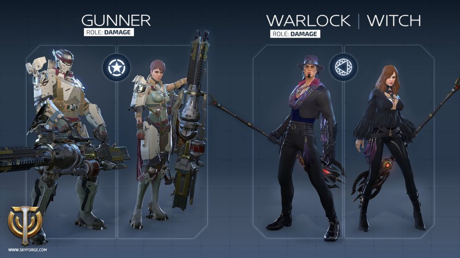 skyforge gunner warlock witch