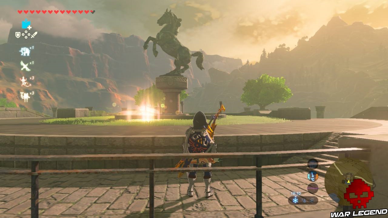 Soluce The Legend of Zelda: Breath of the Wild - Trouver tous les souvenirs statue de cheval