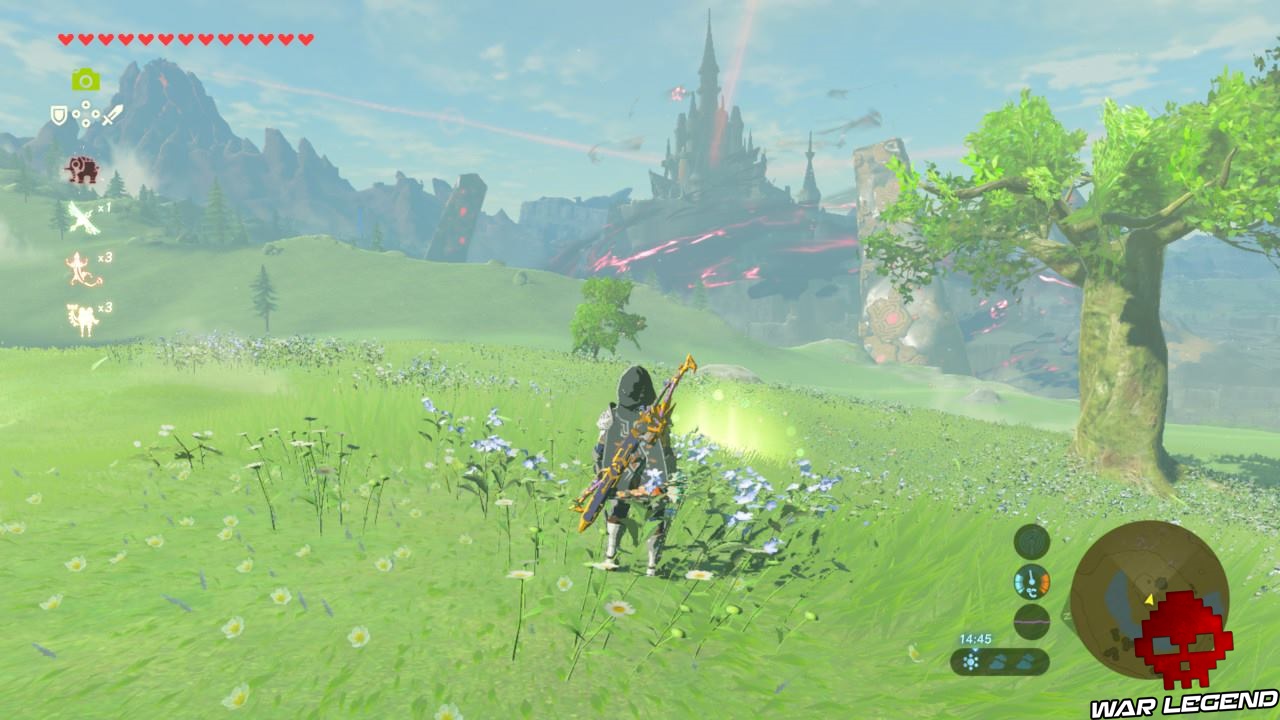 Soluce The Legend of Zelda: Breath of the Wild - Trouver tous les souvenirs château d'Hyrule