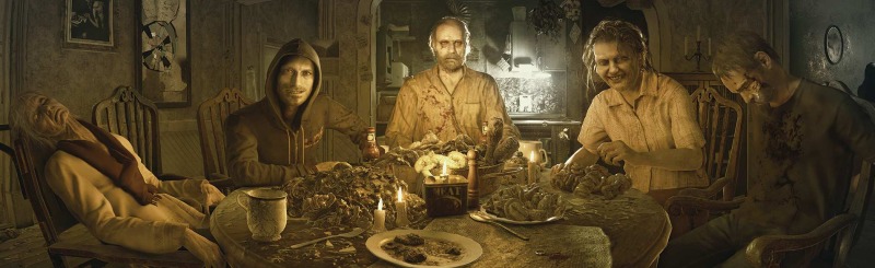 Resident Evil 7 - Une fuite massive scène du dîner