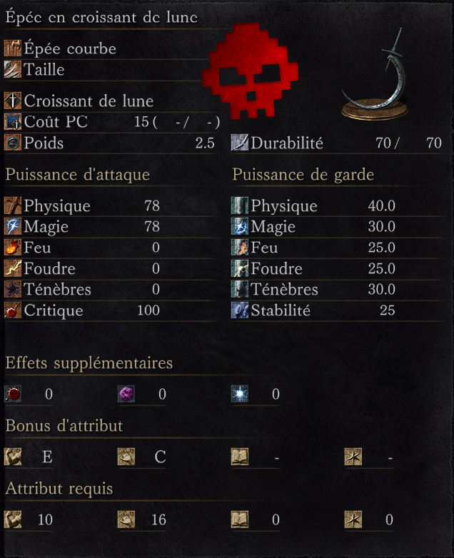 Épée en Croissant de Lune