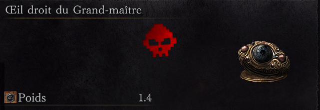 Guide Dark Souls III - Tous les anneaux œil droit du grand-maître