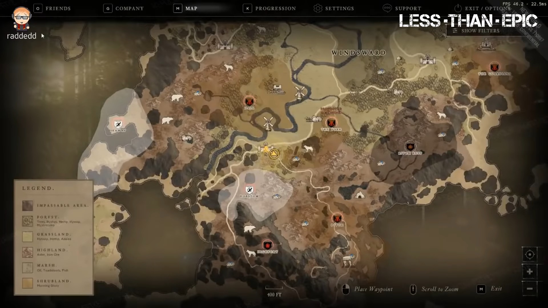 screenshot carte New World