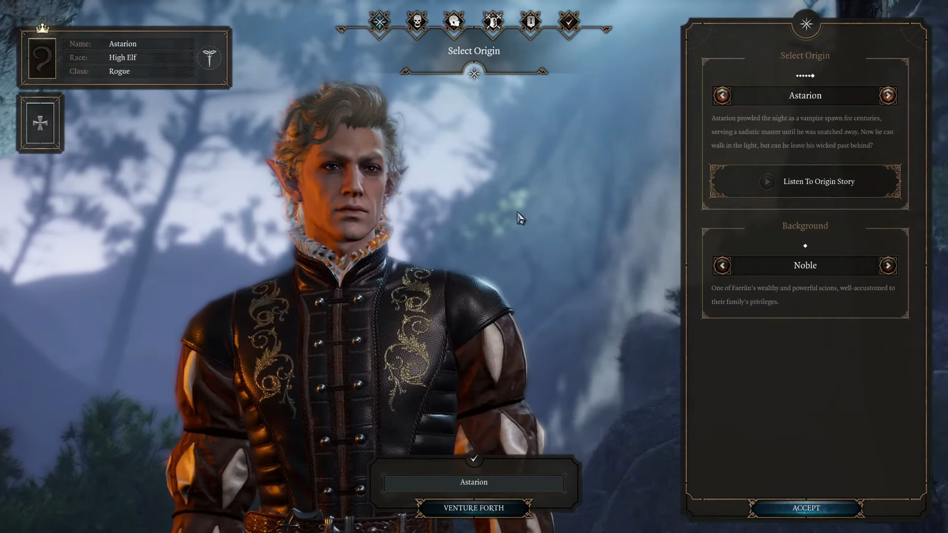 Baldur's Gate 3 - Personnage origins