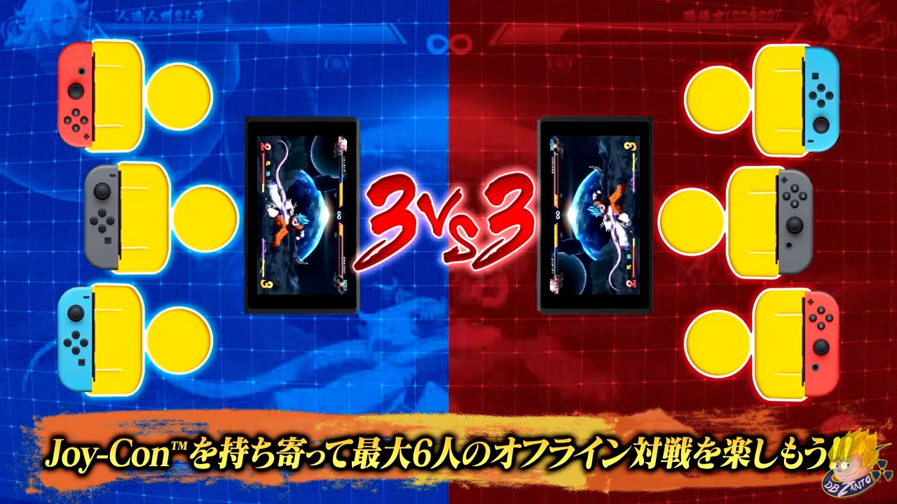 3v3 sur Dragon Ball FighterZ Switch