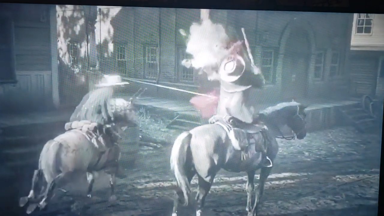 screenshot vidéo de gameplay fuité de Red Dead Redemption 2