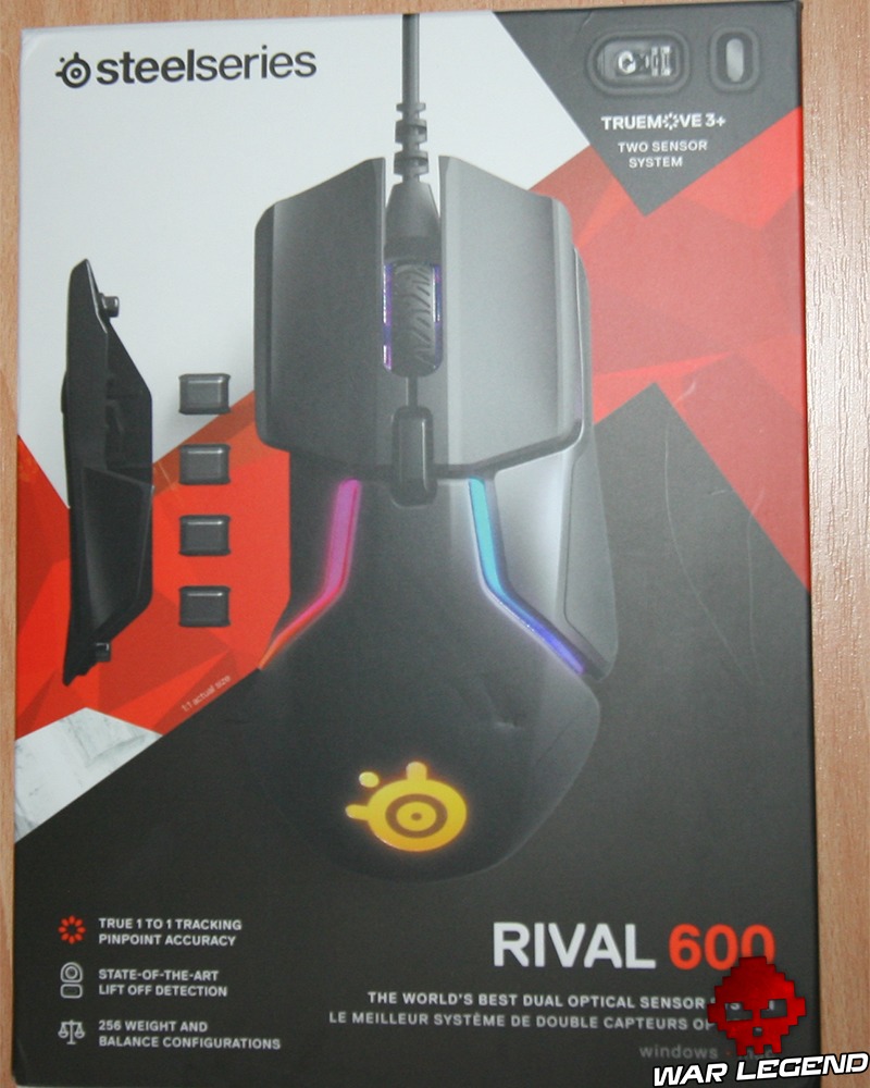 Boîte de la SteelSeries Rival 600