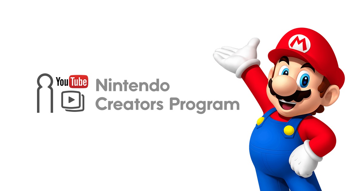 logo du Nintendo Creators Program avec YouTube