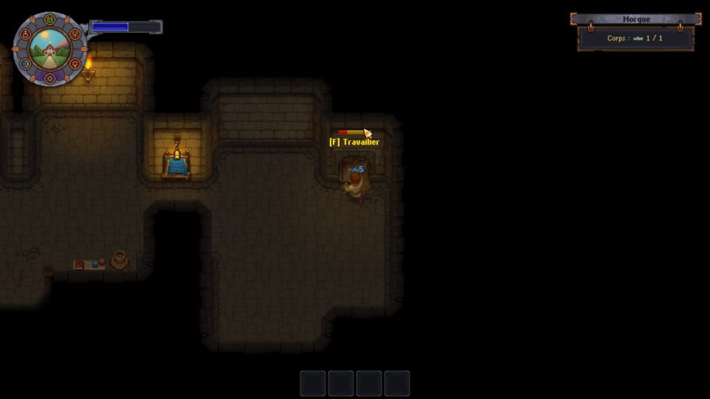 Construction dans la morgue de Graveyard Keeper