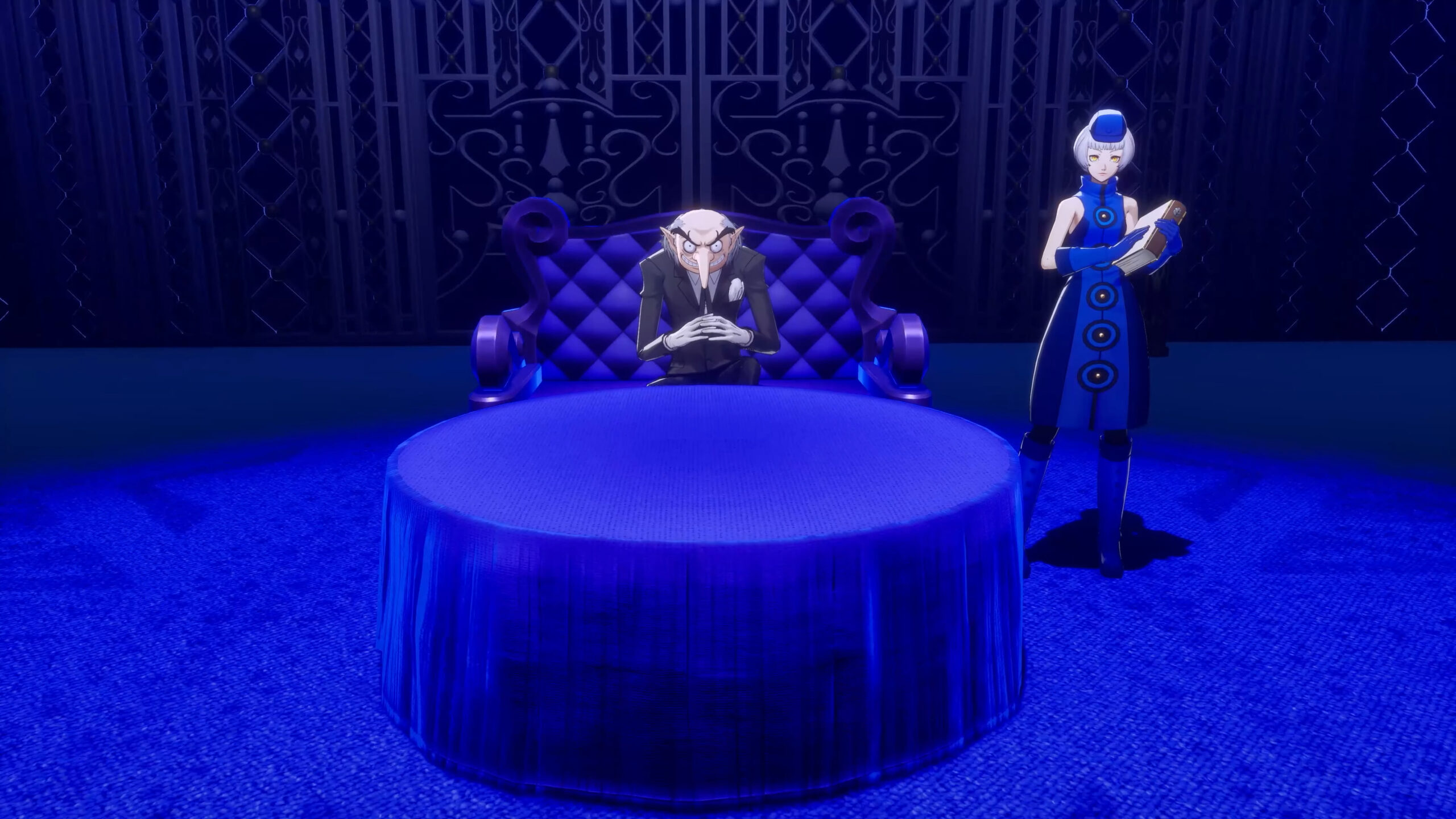 Igor et Elizabeth nous présentent leur Velvet Room dans Persona 3 Reload