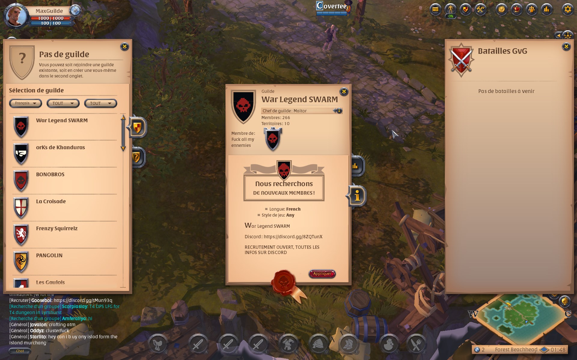 Guide Albion Online - Création et gestion d'une guilde