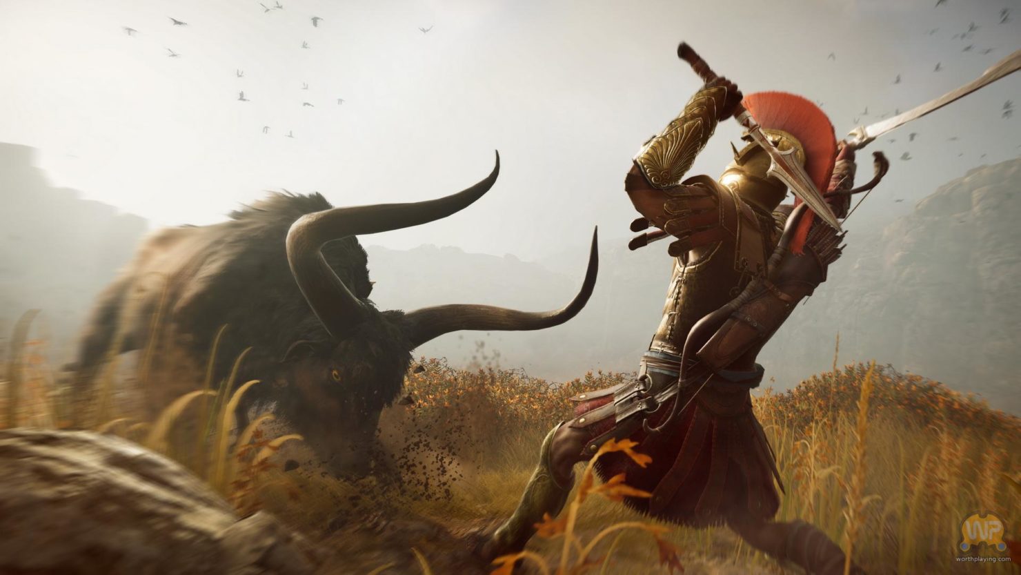 Assassin's Creed Odyssey assassin contre animal